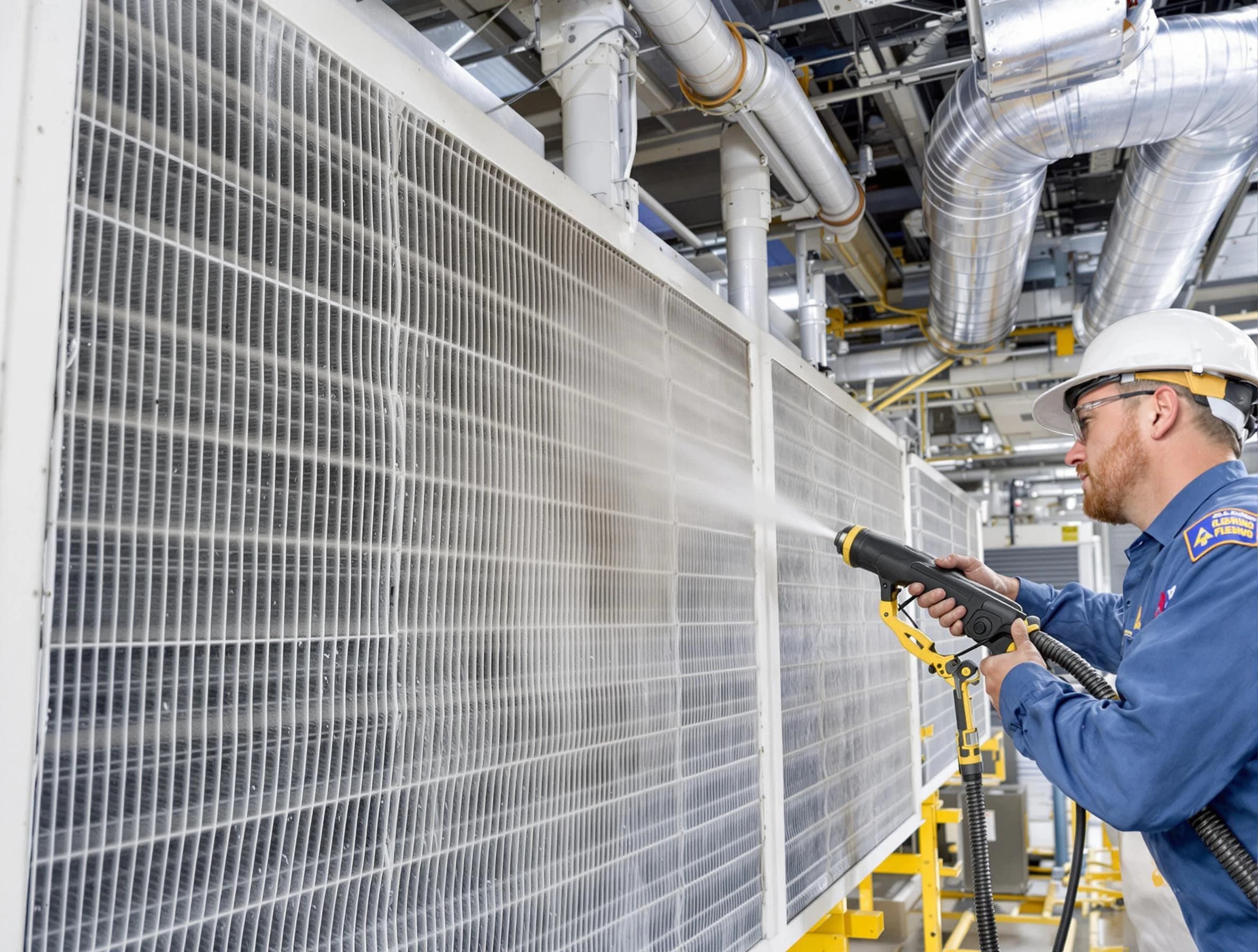 Professional commercial coil cleaning by Plain City Air Duct Cleaning in Plain City