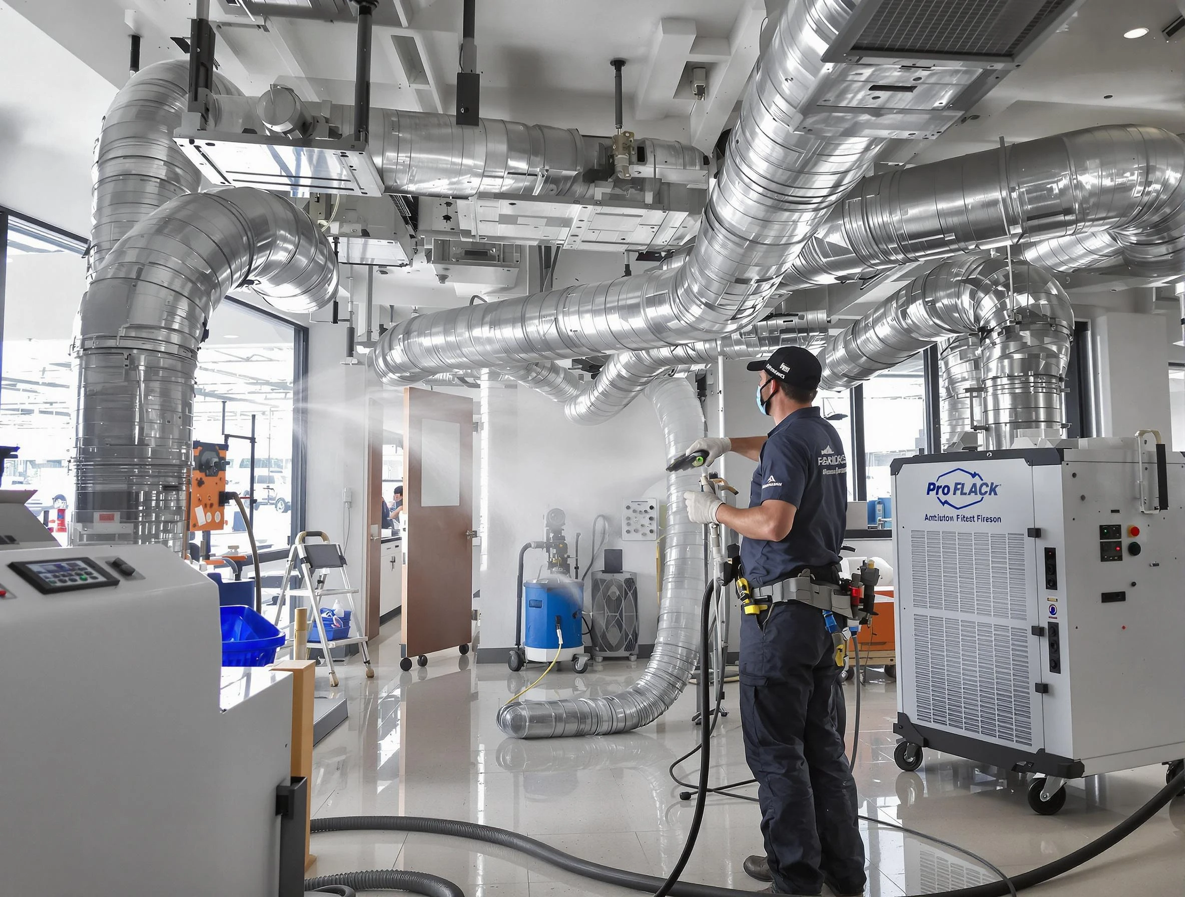 Negative Pressure Air Duct Cleaning in Plain City