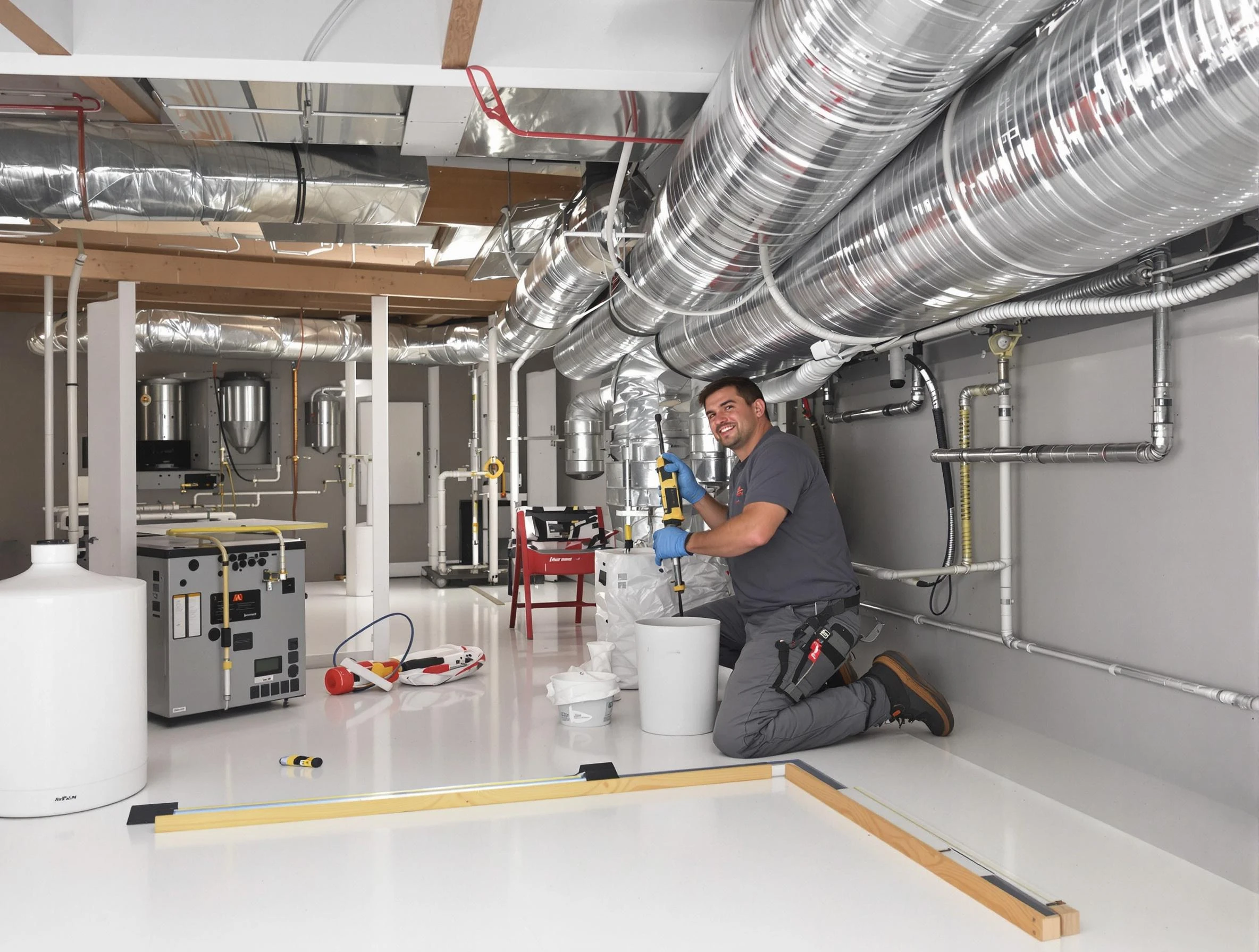Professional duct sealing service by Plain City Air Duct Cleaning in Plain City