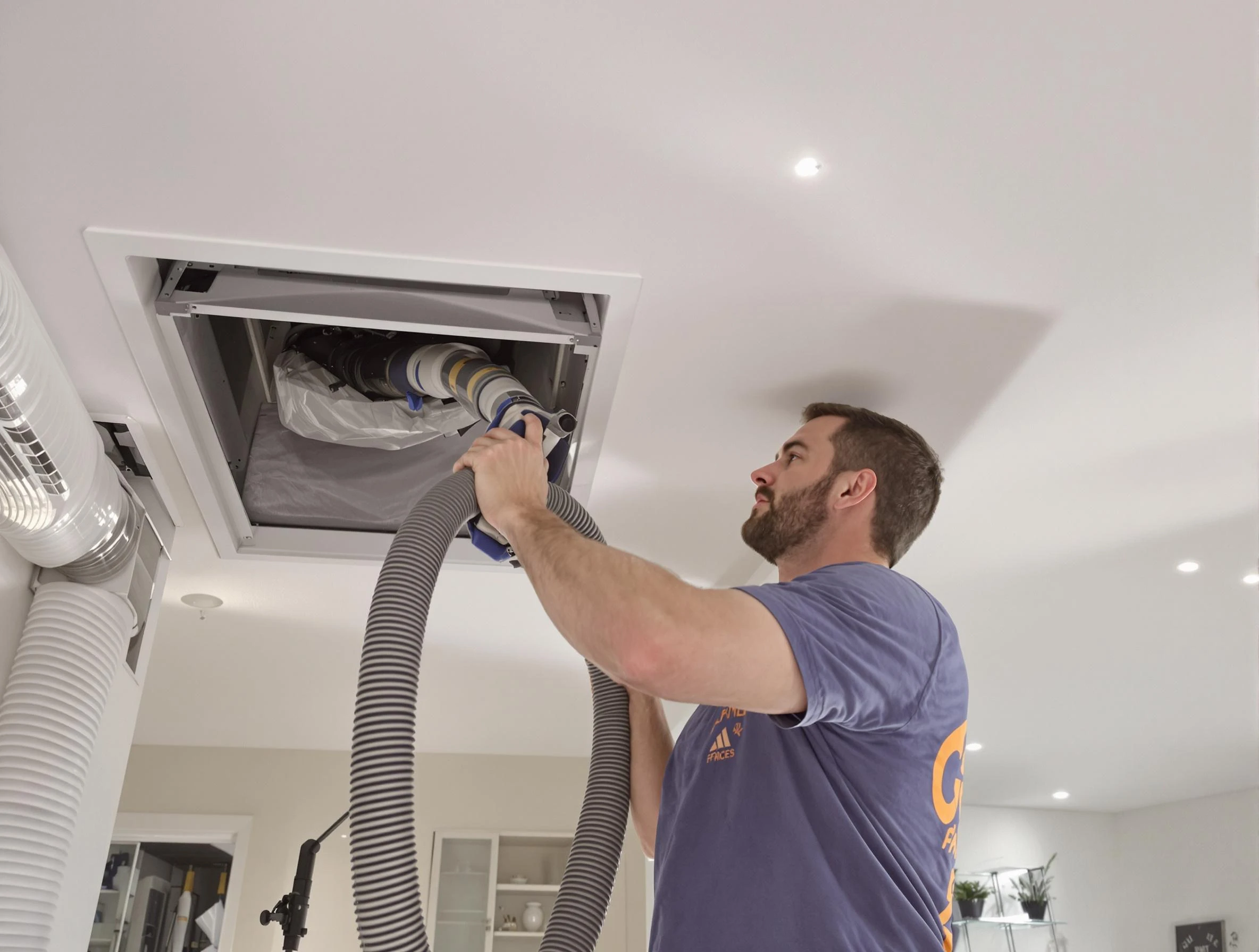 Precision indoor duct cleaning by Plain City Air Duct Cleaning in Plain City